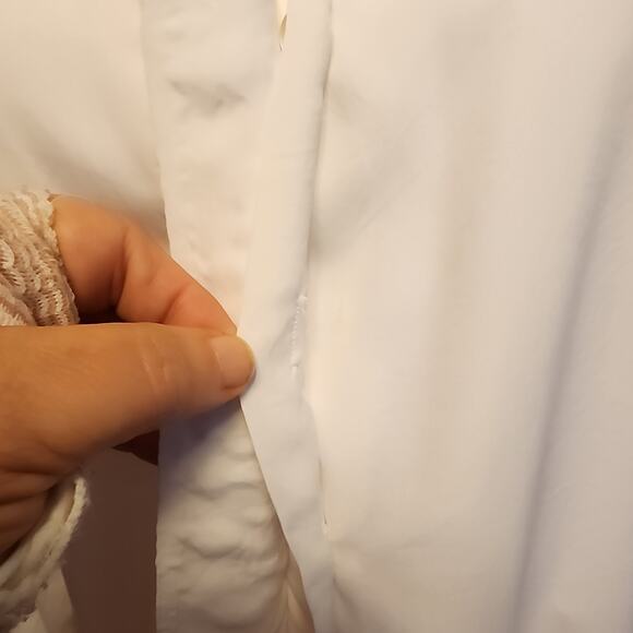 Vtg 80's Paris Star Brand Women Sz 10 Placket Embroided Paisley Hidden Buttons - Picture 6 of 11